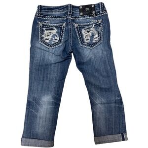 Miss Me Distressed Cropped Size 25 Jeans